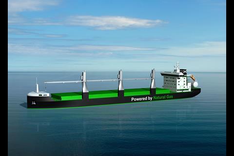 Deltamarin’s BDelta26LNG design for ESL Shipping pits handling efficiencies against CAPEX. Image: Deltamarin